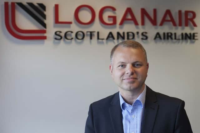 Jonathan Hinkles, managing director of Loganair.

Picture: Chris James