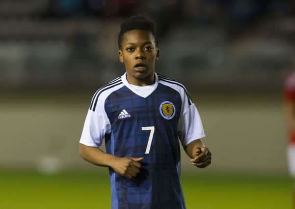 Karamoko Dembele came on as a substitute in the match with Wales. Picture: SNS