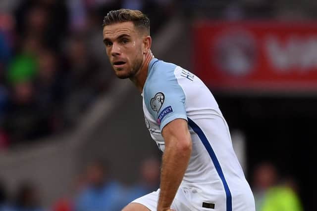 Jordan Henderson took the England armband from Wayne Rooney. Picture: Getty Images