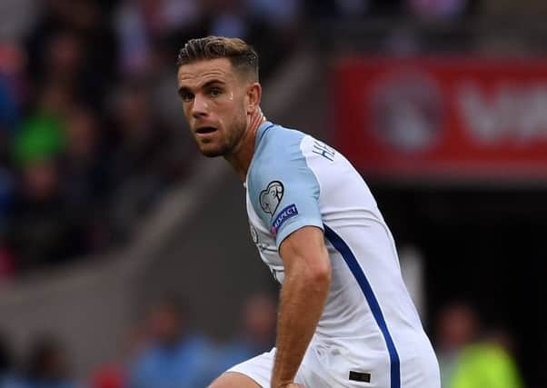Jordan Henderson took the England armband from Wayne Rooney. Picture: Getty Images