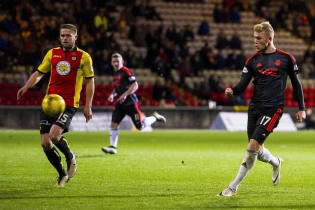 Jayden Stockley's goal turned out to be the winner. Picture: Ross Parker/SNS