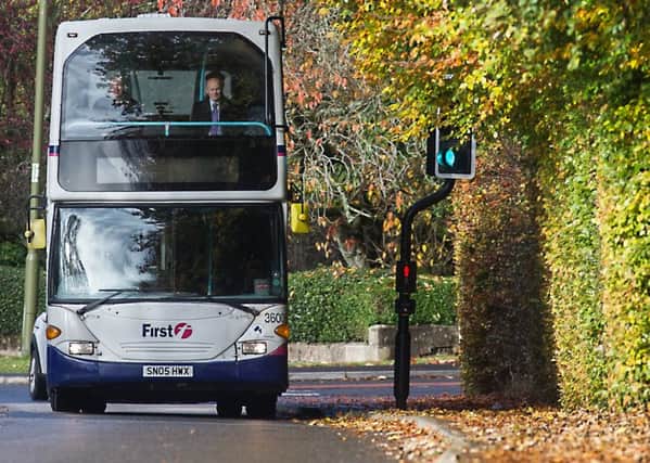 Bull bars are being fitted to some buses to prevent overhanging trees and branches damaging vehicles and injuring passengers. Photograph: John Devlin