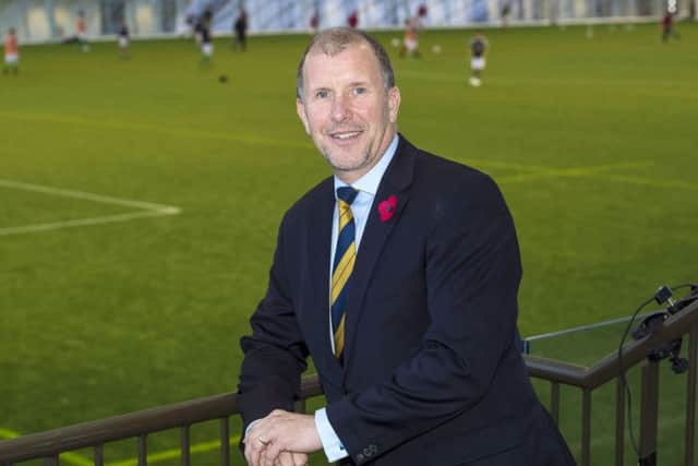 Scottish FA Chief Executive
  Stewart Regan at the official opening of Oriam, Scotland's sports performance centre, at Heriot-Watt University. Picture: SNS