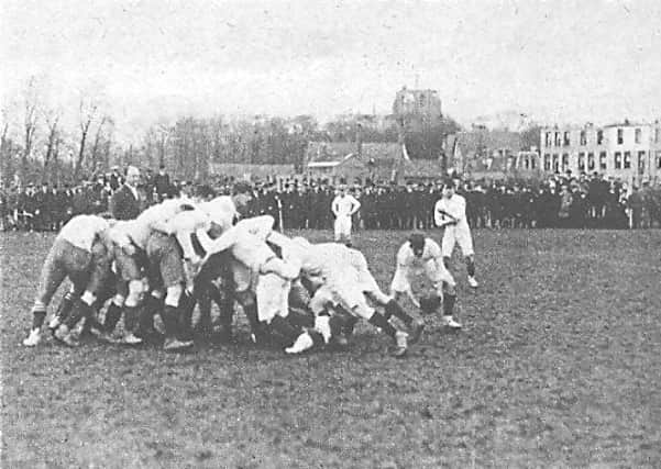 England v Scotland, 16th April 1916. Picture courtesy of World Rugby Museum, Twickenham.