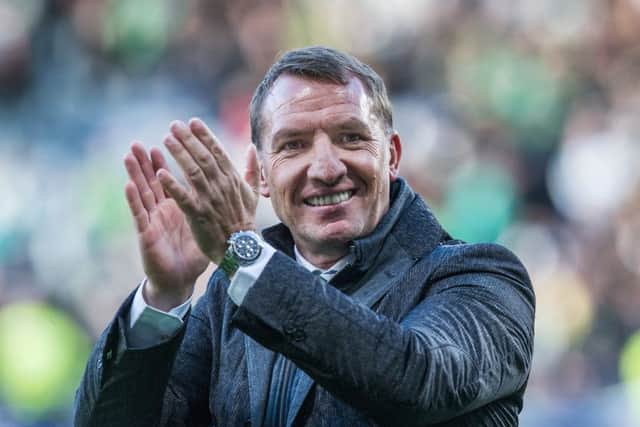 Will Brendan Rodgers win the treble in his first season? Picture: John Devlin