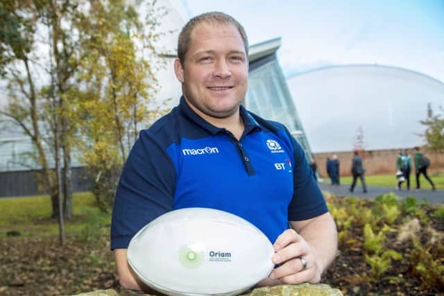 Scotland prop WP Nel at the official opening of Oriam, Scotland's sports performance centre, at Heriot-Watt University. Picture: Bill Murray/SNS