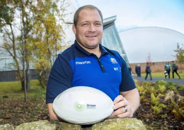 Scotland prop WP Nel at the official opening of Oriam, Scotland's sports performance centre, at Heriot-Watt University. Picture: Bill Murray/SNS