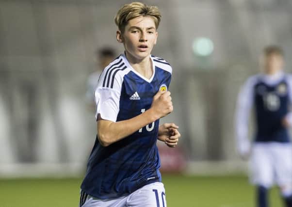 Scotland Under-16 star Billy Gilmour. Picture: SNS Group
