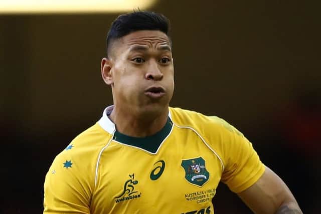 Israel Folau is a dangerman. Picture: Getty
