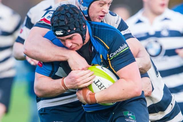Craig Keddie went over in 66 minutes. Picture: Ian Georgeson