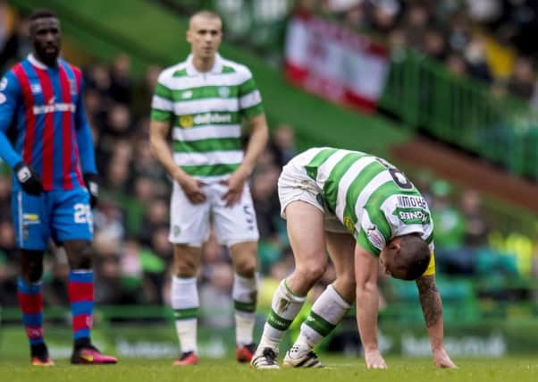 Celtic's Scott Brown was injured against Inverness. Picture: Craig Williamson/SNS