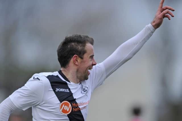 Edinburgh City's Dougie Gair scored the all-important winning goal versus Montrose. Picture: Neil Hanna