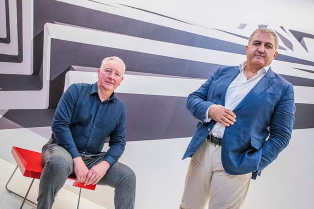 Glasgow-based practice Sasanbell was founded by Charles Bell (left) and Babak Sasan (right). Picture: Contributed