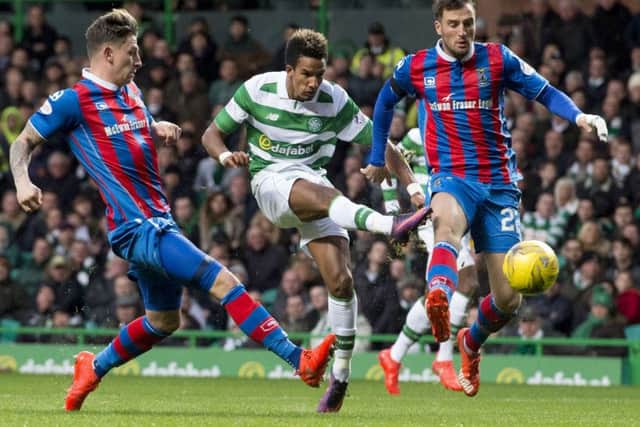 Celtic's Scott Sinclair opens the scoring against Inverness. Picture: SNS.