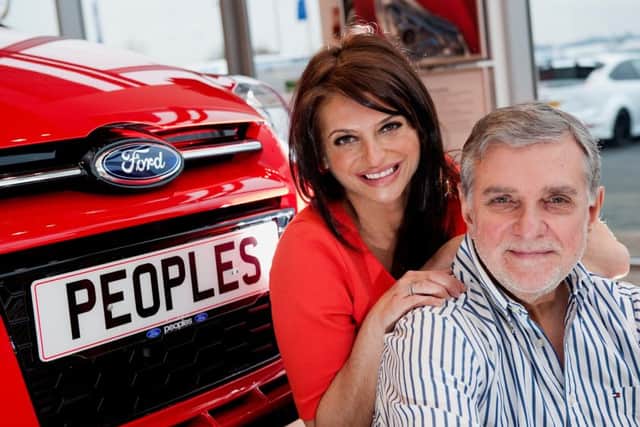 Peoples chairman Brian Gilda with his daughter Nicola, the Ford dealer's strategy and operations director. Picture: Contributed