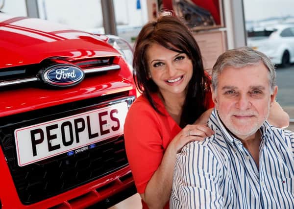 Peoples chairman Brian Gilda with his daughter Nicola, the Ford dealer's strategy and operations director. Picture: Contributed