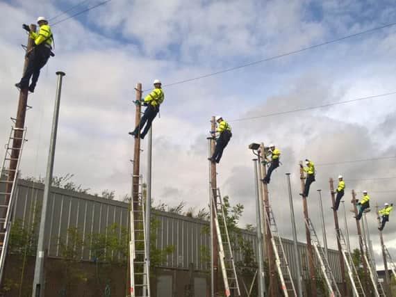 Engineers training at BT centre in Livingston. Picture: Contributed