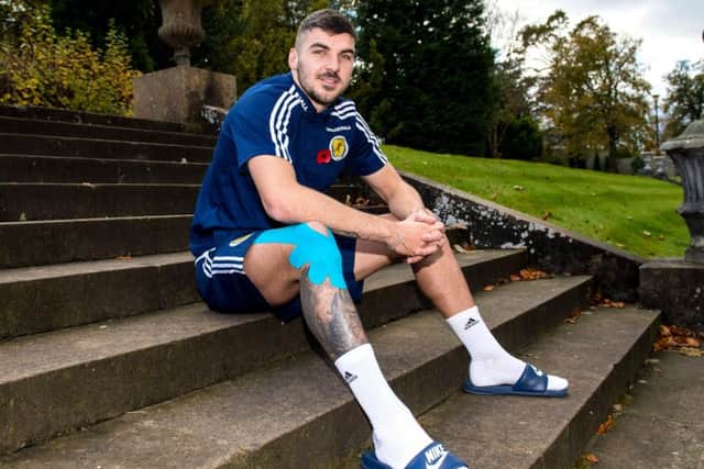 Scotland's Callum Paterson relaxes at Mar Hall, Bishopton.