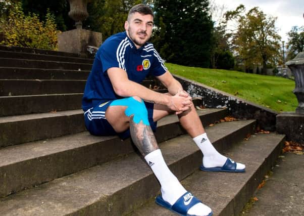 Scotland's Callum Paterson relaxes at Mar Hall, Bishopton.