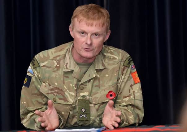 Major General Alastair Dickinson. Director Army Basing and Infrastructure. spells out the changes to Scottish military bases to come over the next 15 years.