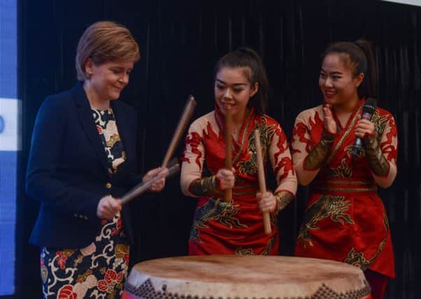 First Minister Nicola Sturgeon on a visit to China, where her government is looking for investment partners.
