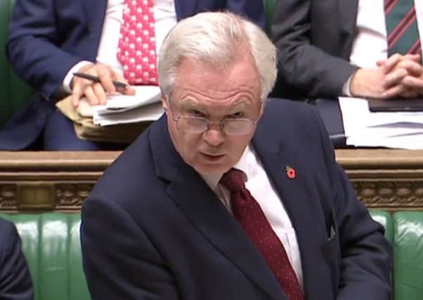 David Davis speaking to the House of Commons. Picture: AFP/Getty Images