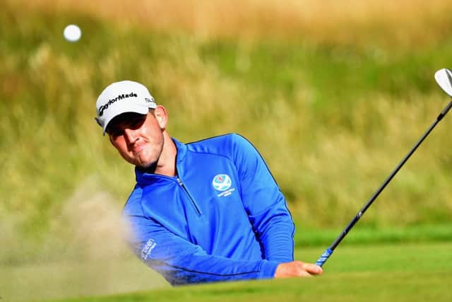Bradley Neil, pictured in his amateur days, closed with a superb 66 at Las Colinas to make it through to the final stage. Picture: Getty Images