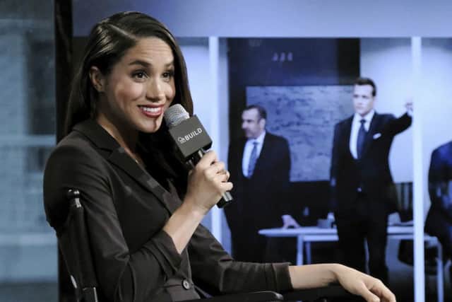 Meghan Markle discuss her role on the television show, "Suits", in New York.  Picture: Evan Agostini/AP