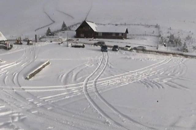 The Lecht snowsports centre in Moray today. Picture: www.highlandweather.info