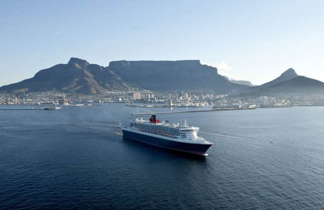 Sailing out from Cape Town, South africa