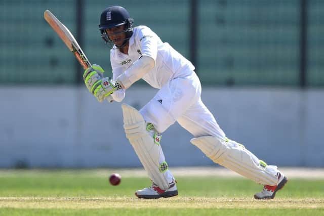 England opener Haseeb Hameed in action during the earlier part of the tour in Bangladesh. Picture: Gareth Copley/Getty Images