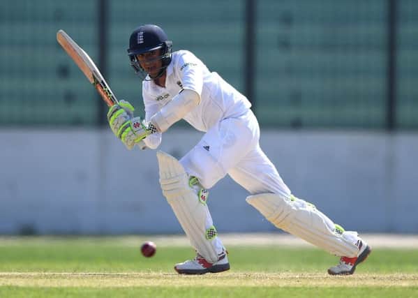 England opener Haseeb Hameed in action during the earlier part of the tour in Bangladesh. Picture: Gareth Copley/Getty Images
