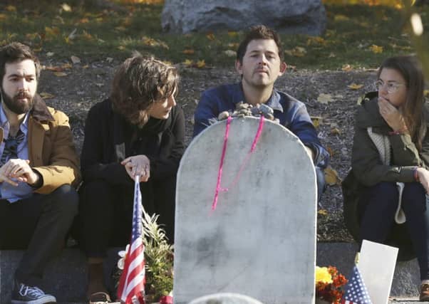 Voters are visiting Susan B. Anthony's grave in Mt. Hope Cemetery in Rochester, New York after visiting the polls. Picture: AP