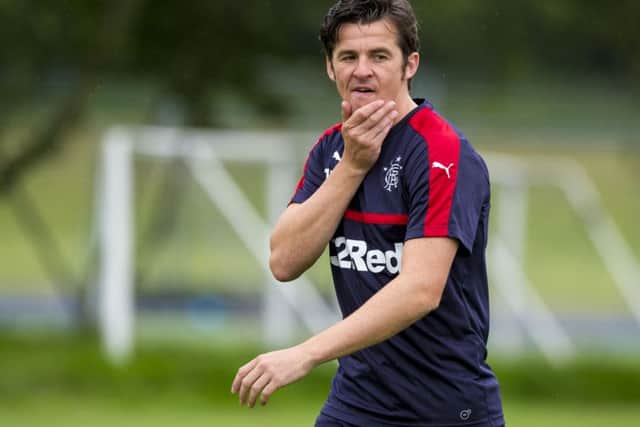 Rangers' Joey Barton: Took his coffee machine and went home. Picture: SNS