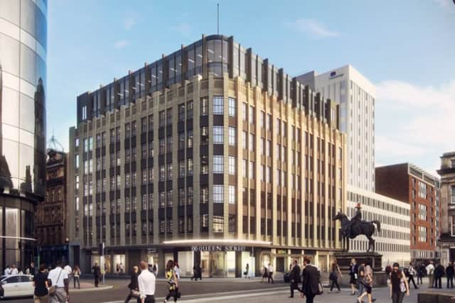 The largest deal of the quarter saw distiller Edrington let 29,890 sq ft at 100 Queen Street. Picture: Contributed