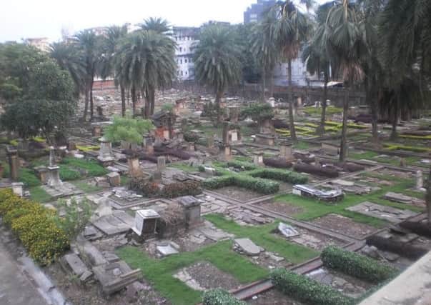 The Scottish Cemetery in Calcutta. The photograph was taken  earlier this year following major clearance work. PIC KSHT.
