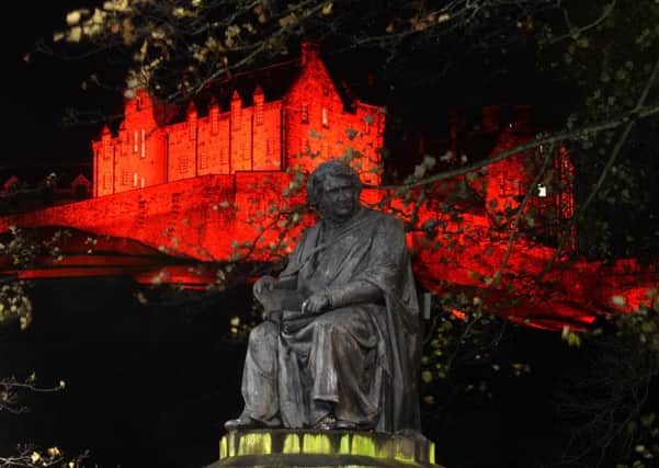 Edinburgh Castle is one of the landmarks being lit up in red for Poppyscotland. Picture: Contributed