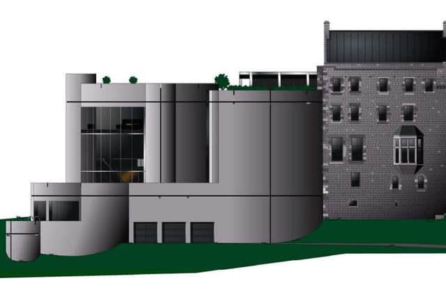 A CGI mock-up of how the castle could be modernised