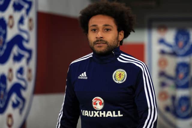 Ikechi Anya is expected to start at right-back for Scotland against England. Picture: Tim Goode/PA Wire