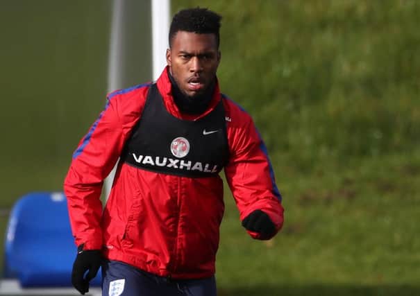 Daniel Sturridge will lead the England attack against Scotland at Wembley. Picture: Nick Potts/PA Wire