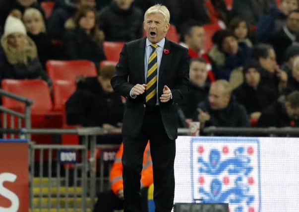 Scotland coach Gordon Strachan said his chief concern was the welfare of his players. Picture: Frank Augstein/AP
