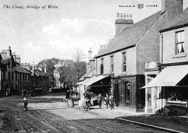 Bridge or Weir, Renfrewshire, in 1911. PIC Contributed.