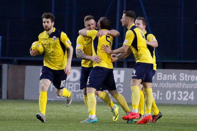 Stirling's 3-2 win over Elgin at Borough Briggs gave Dave Mackay a winning start as manager. Picture: Scott Louden