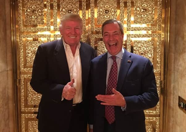 Donald Trump and Nigel Farage.