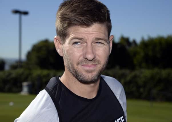 Steven Gerrard has dropped a big hint that he will be leaving LA Galaxy. Pic: Getty