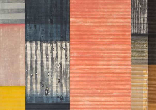 Detail from Rain Window-Soft SeaI by Paul Furneaux at the Open Eye Gallery