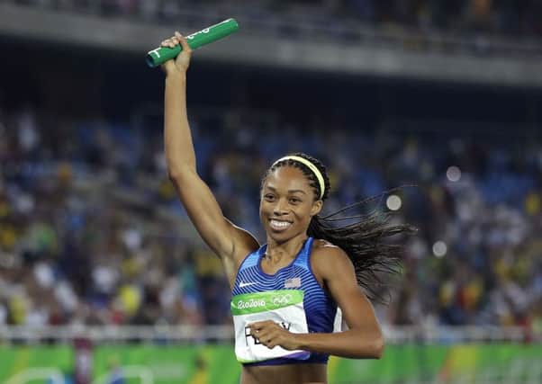 United States' Allyson Felix will be a key speaker as the Los Angeles bid team present their case to host the 2024 Olympics. Picture: Matt Slocum/AP