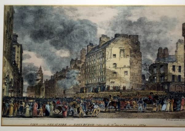 The Great Fire of Edinburgh 1824. PIC Contributed.