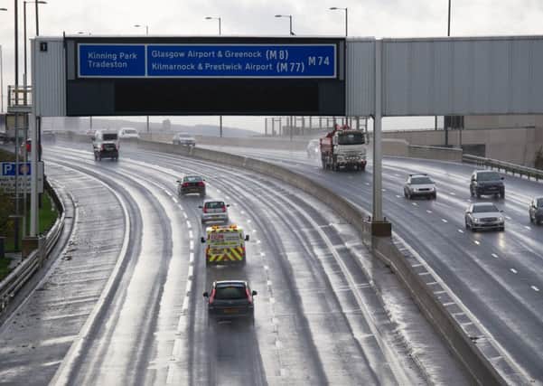 M74 to be closed in both directions. Picture; John Devlin