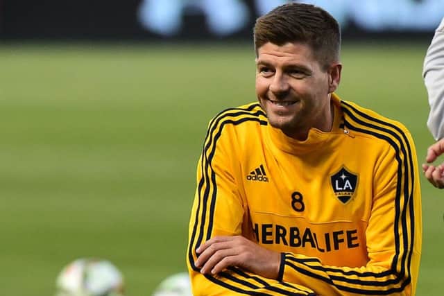 Steven Gerrard is leaving LA Galaxy and would enhance Celtic, says Scott Sinclair.
Picture: AFP/Getty Images